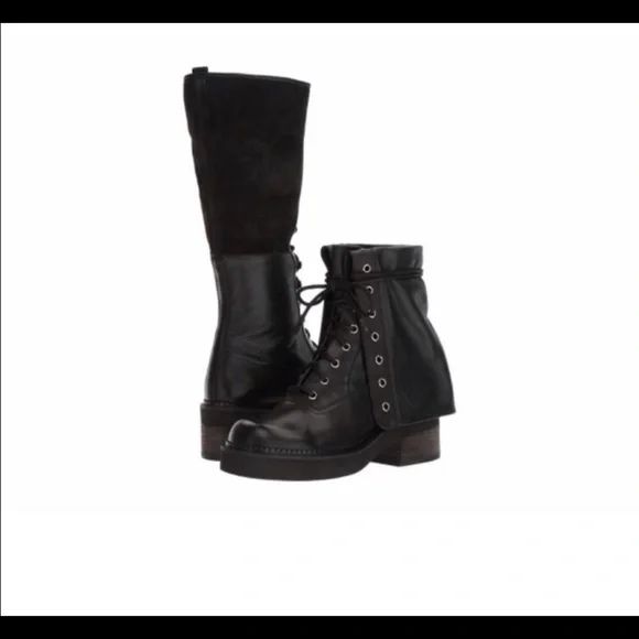 See By Chloe Katerina Leather Combat Boots - Picture 7 of 13